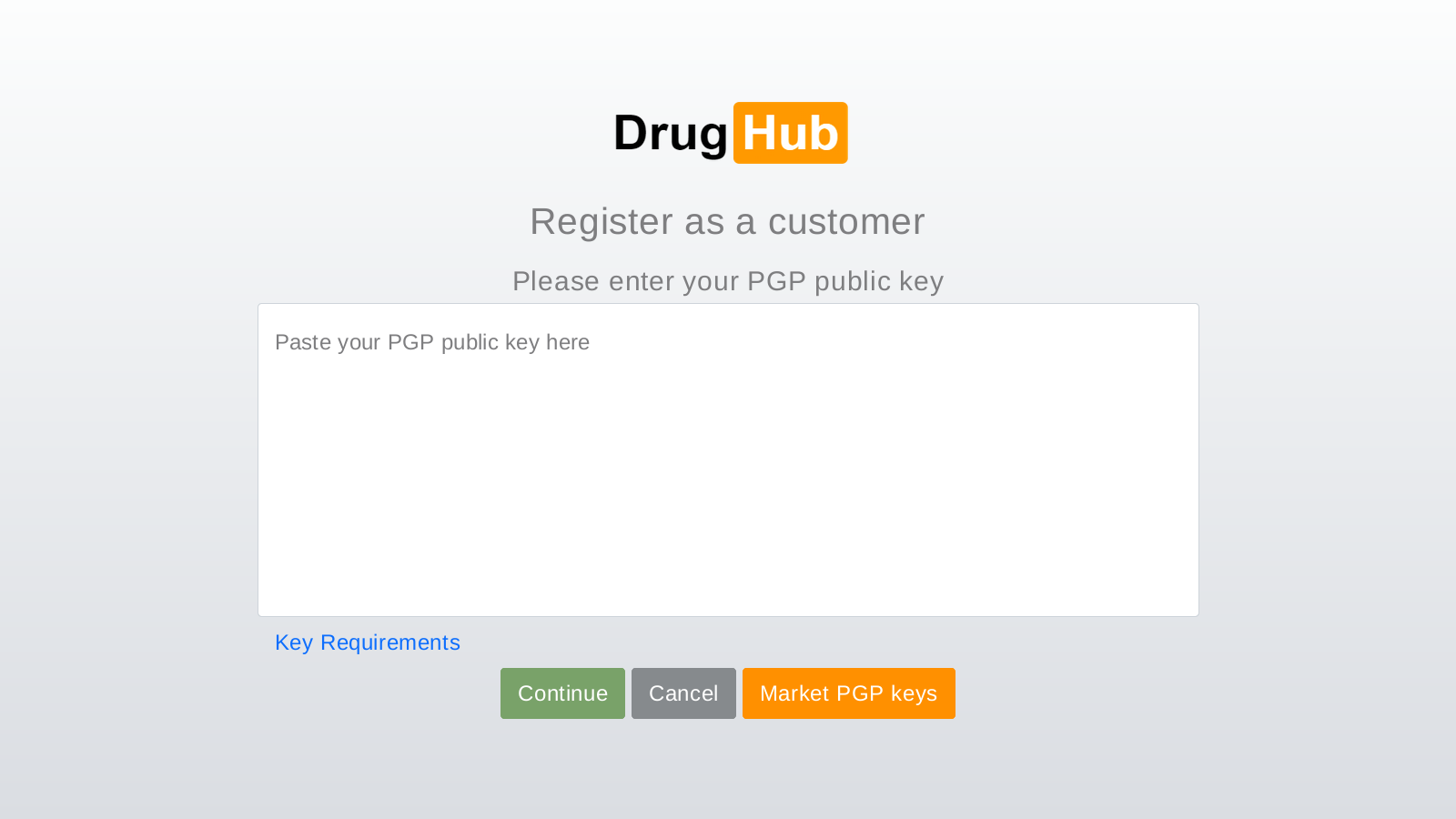 Registration Page Screen